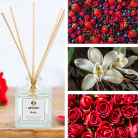 Coffret bougies et diffuseur parfum d'ambiance Ruby - ARBERI