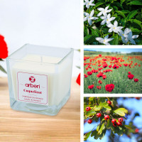 Coffret bougie et diffuseur parfum d'ambiance Coquelicot - ARBERI