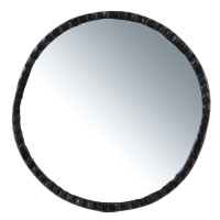 MIROIR NOIR DIAM 74CM