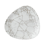 Assiette triangle plate - Collection Kintsugi  Agate Grey - Churchill