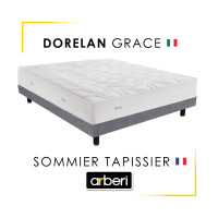 Ensemble Hôtellerie - Matelas Grace DORELAN + Sommier tapissier Arberi