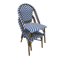 Chaises style parisien en rotin