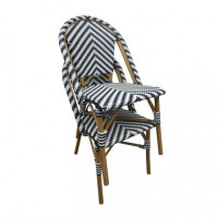 Chaises style parisien en rotin