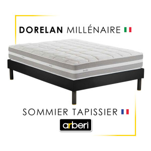 Ensemble Hôtellerie - Matelas Millénaire Dorelan + Sommier tapissier Arberi